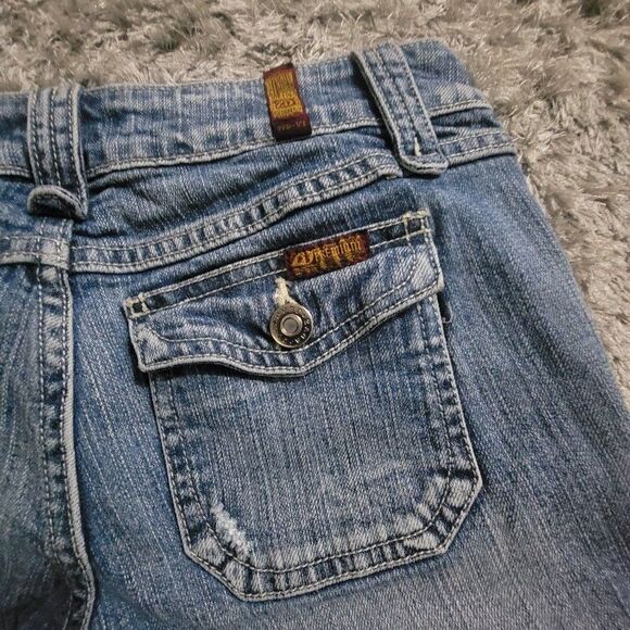 Juniors ZD Premium Denim Bermuda Shorts Rolled Raw Hem Size 5 - Picture 5 of 6